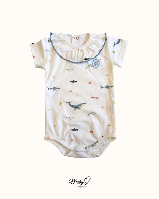 Ocean Frill Romper