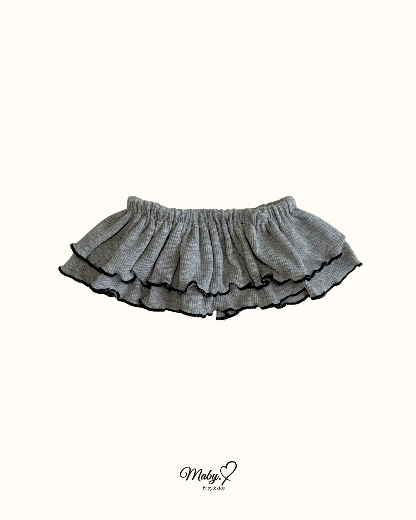 Double Frill Skirt gray