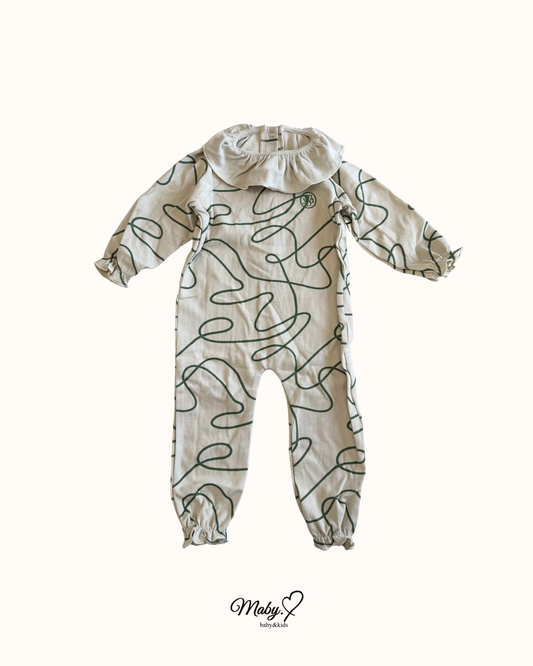 Nuance Line Art Frill Jumpsuit