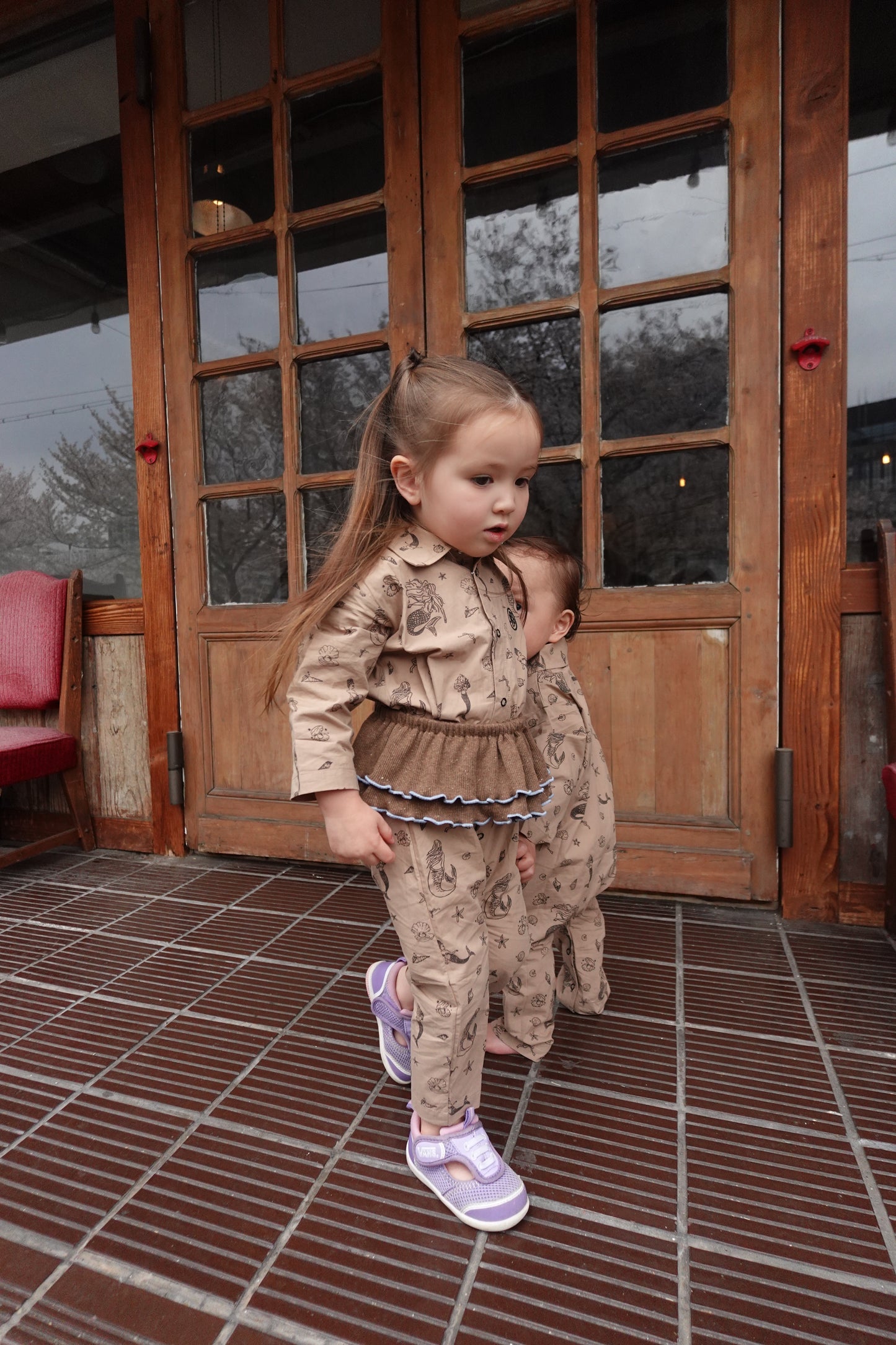 Double Frill Skirt brown