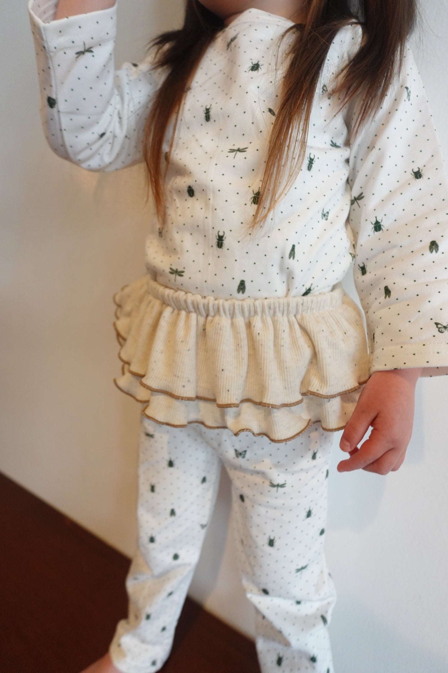Double Frill Skirt ivory