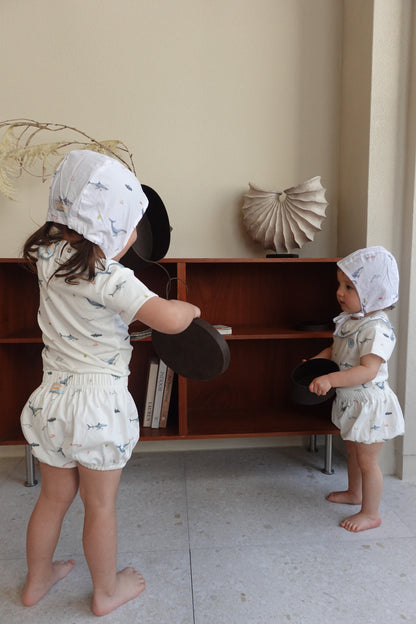 Ocean cotton bonnet