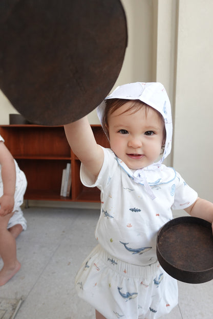 Ocean cotton bonnet