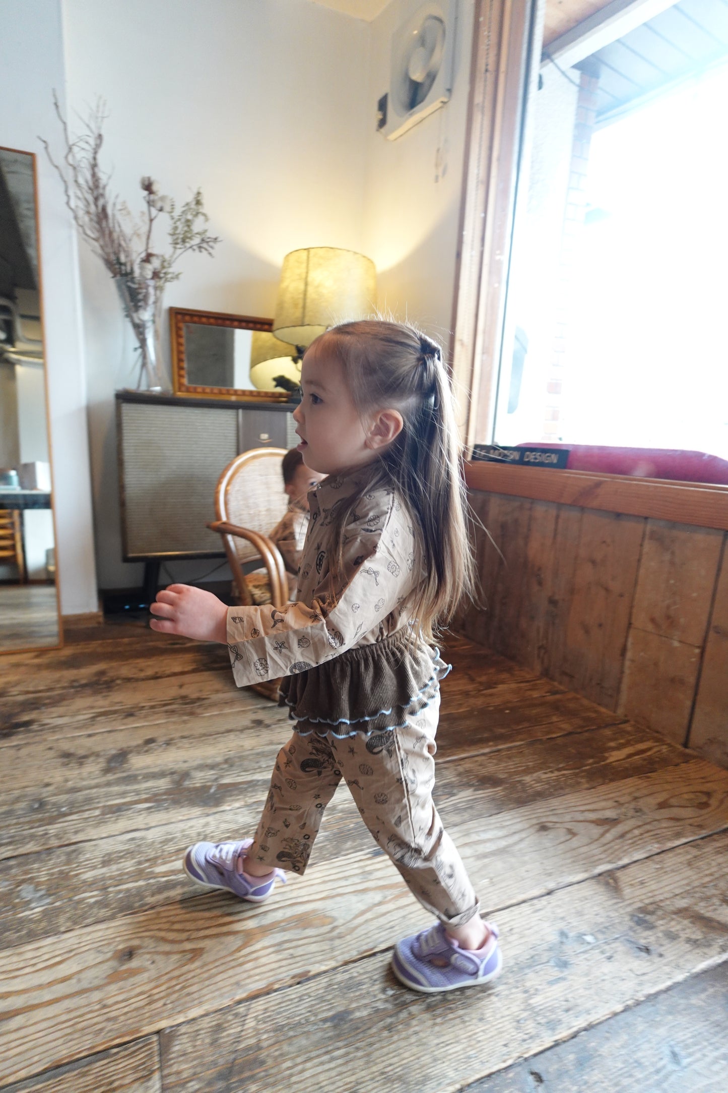 Double Frill Skirt brown